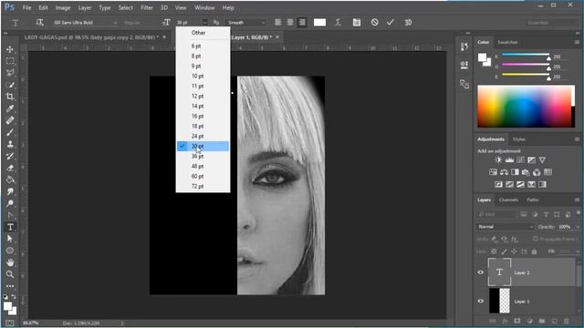 Lady Gaga Typography Project смотреть онлайн