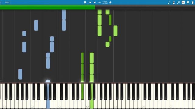 Locked Out Of Heaven - Bruno Mars  - Piano Tutorial Synthesia
