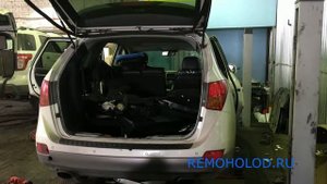 HYUNDAI IX 55, ремонт ЗАДНЕГО КОНДИЦИОНЕРА