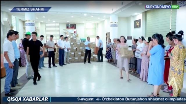 Termizda 45 nafar uyushmagan yoshlarga tikuv mashinasi taqdim etildi смотреть онлайн