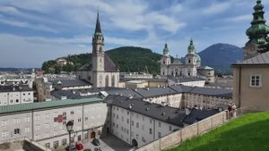 ЗАЛЬЦБУРГ, Австрия 🇦🇹 | Пешая экскурсия в 4K в прекрасный солнечный день ☀️ по истористорическом