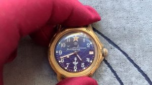 Collectible watch VOSTOK komandirskie Red Star manual winding Chistopol made in USSR/Wostok U-boat