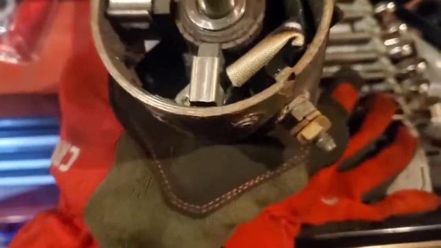 Mercury Kiekhaefer 400 outboard starter teardown.