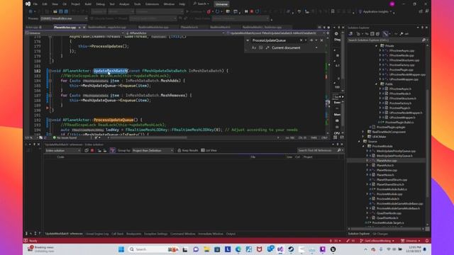 UE5.3 - Christmas Break Coding -  Fixing planet mesh generator initialization logic to work in edit