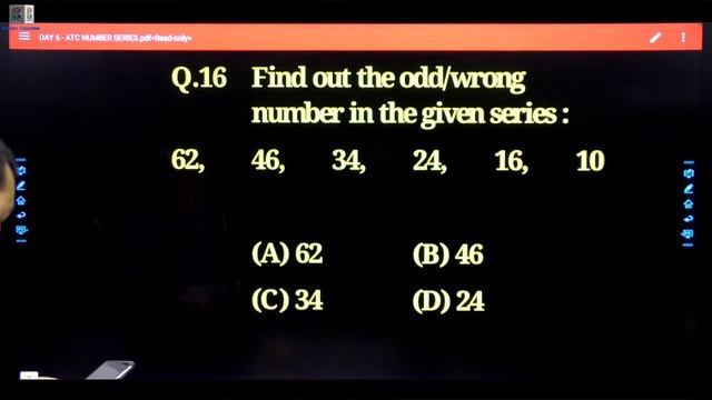 DAY 06 II NUMBER SERIES II REASONING II Free Crash Course AAI ATC/AO