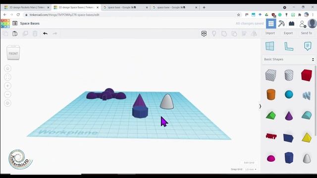 3D modeling a space base in TinkerCAD. 3D printing смотреть онлайн