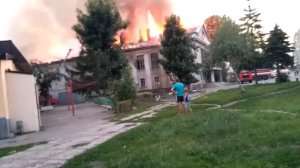 Горит кинотеатр мир Покровск