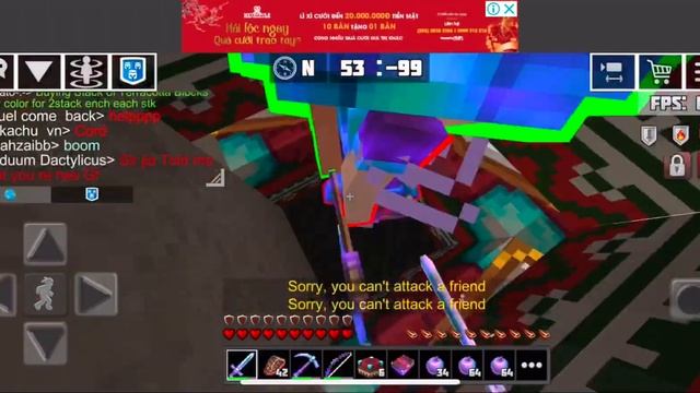 Trapping random player in poc (Planet craft,Planet of cube)