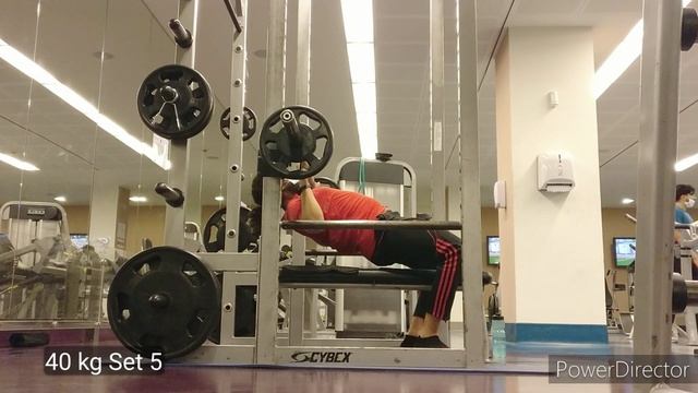 5x5 Linear Progression: Wk 25 Wrkt 46 Split A: Squat 60 kg, Bench 40 kg & Pendlay Row 37.5 kg