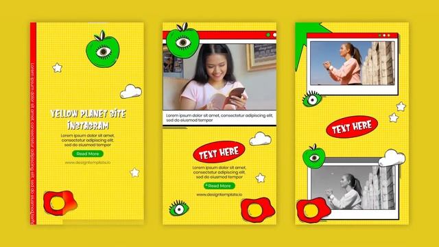 Yellow Planet Site Instagram Story After Effects Templates | Free AE Templates 2022 смотреть онлайн