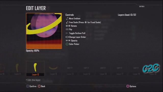 Black Ops 2 Emblem Tutorial - Saturn Art (Original Design)