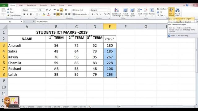 Microsoft excel function | excel Sinhala | excel for beginner | MS excel video | (clear explanatio)