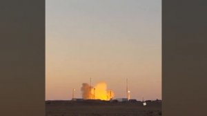 Запуск ракеты с Байконура