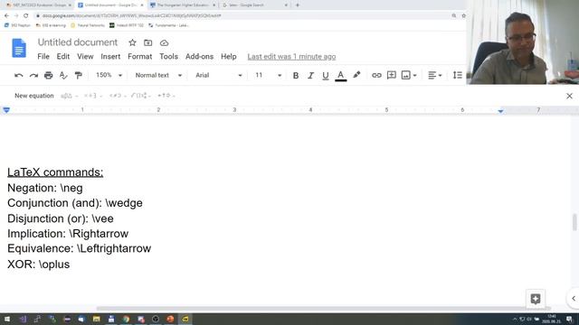 Logical Foundations of Computer Science exercise 23/9/2020