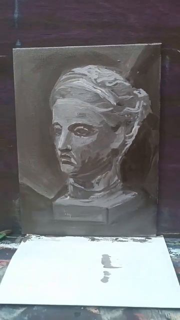 Портрет Венеры #живопись #масло #портрет #Венера #отпятна #акрил смотреть онлайн