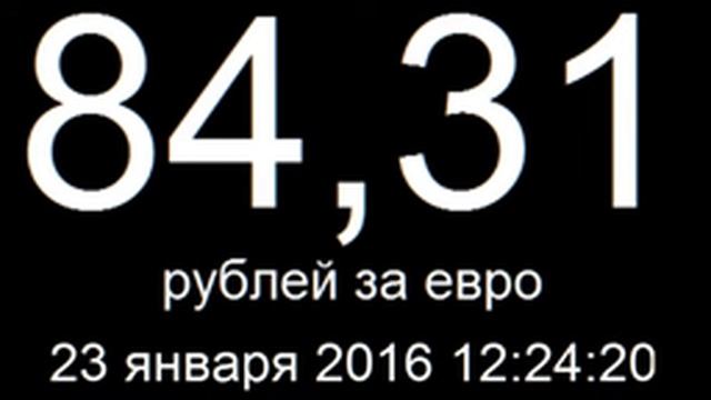 Курс доллара 23 января 2016 онлайн смотреть онлайн