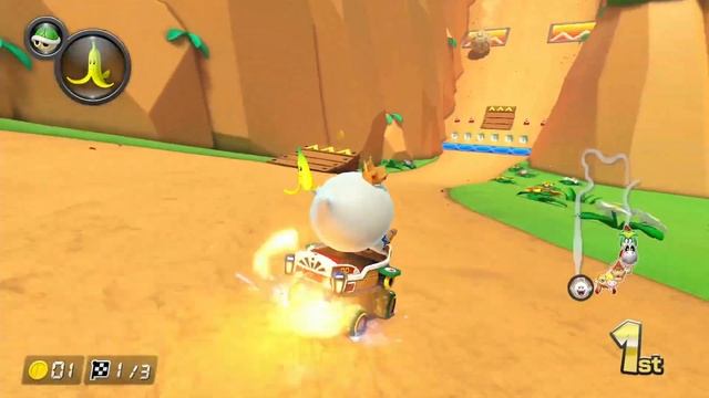 Mario Kart 8 Deluxe DLC - 200cc Rock Cup (King Boo Gameplay)