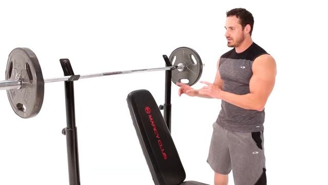 Marcy Eclipse BE3000 Mid Width Barbell Weight Bench - Assembly смотреть онлайн