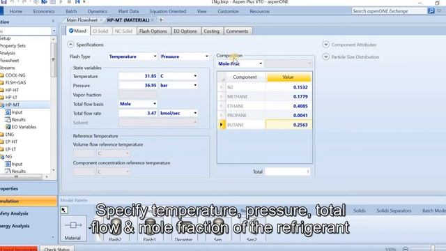 Aspen Plus - Natural Gas Liquefaction Using PRICO SMR Process (MHeatX) смотреть онлайн