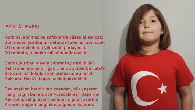 İstiklal Marşı'nın ilk 5 kıtasını ezberledim смотреть онлайн