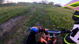 в 7 лет на детском питбайке 1й выезд MotoLand CRF 10 (70cc AT) чуть не врезался
