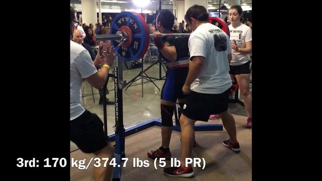 Manny Prieto USAPL Raw Nationals 2016: 490 kg/1080 lb Total at 65.1 kg/143.5 lbs