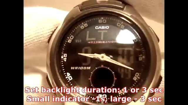 Сasio AQ-160 set time manual 3319 смотреть онлайн