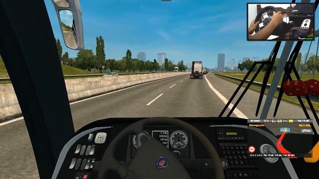Euro Truck 2 - G7 1200 Viação Cometa Mapa EAA BUS ►Volante G27 смотреть онлайн