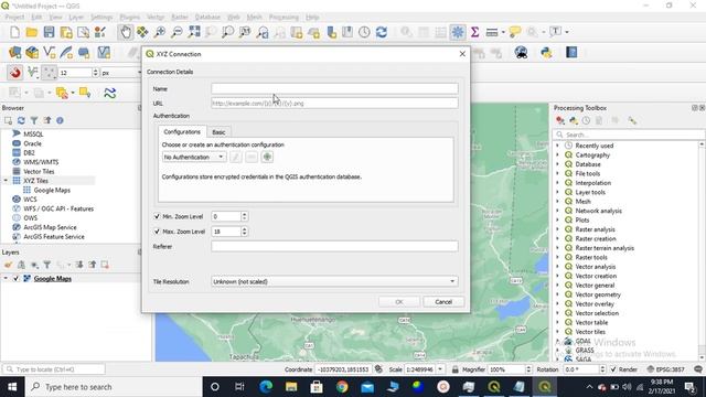 How to add Google Map/Satellite/terrain/Road in QGIS, смотреть онлайн