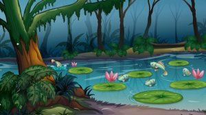 ФУТАЖ ДЕТСКИЙ РЕЧКА РЫБКИ СВЕТЛЯКИ