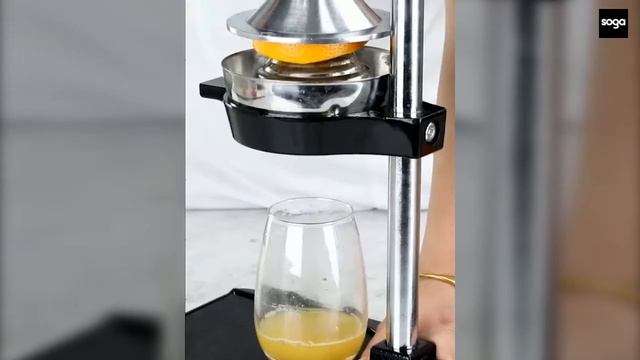 SOGA Commercial Stainless Steel Manual Juicer Hand Press Juice Extractor Squeezer смотреть онлайн