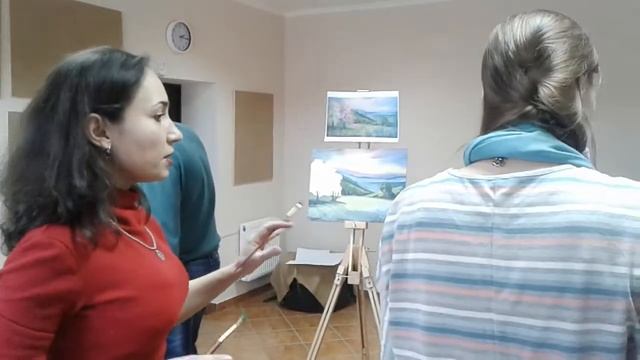 Майстер клас "Живопис олійними фарбами - пейзаж" у Художній школі "IRPEN Art School" смотреть онлайн