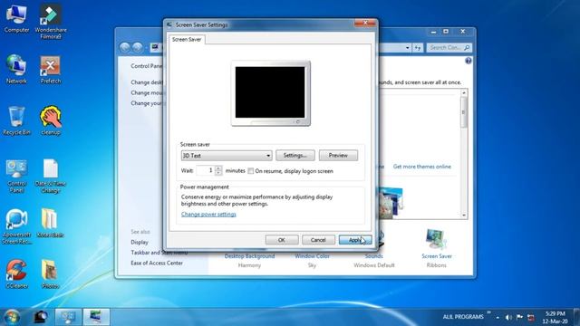 HOW TO CHANGE SCREEN SEVER IN WINDOWS