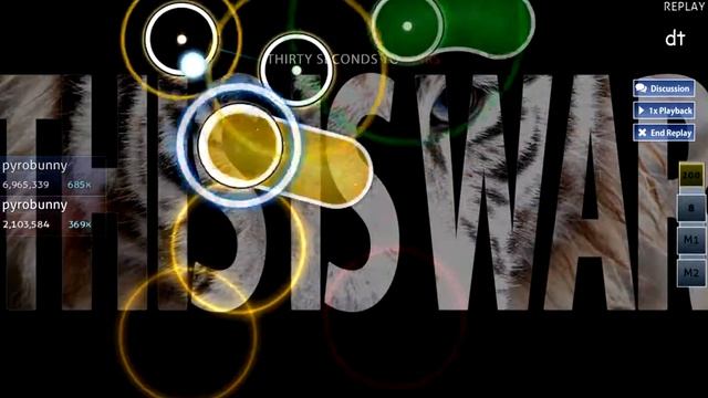 [osu!] 30 Seconds To Mars - This Is War (pyrobunny) смотреть онлайн