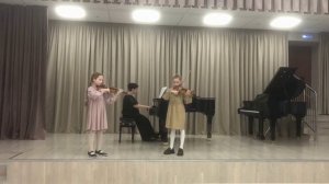 Корякина У., Черемисинова А.. ДШИ №3 г.Старый Оскол. А.Шувалов Раздумье, Н.Леви Тарантелла