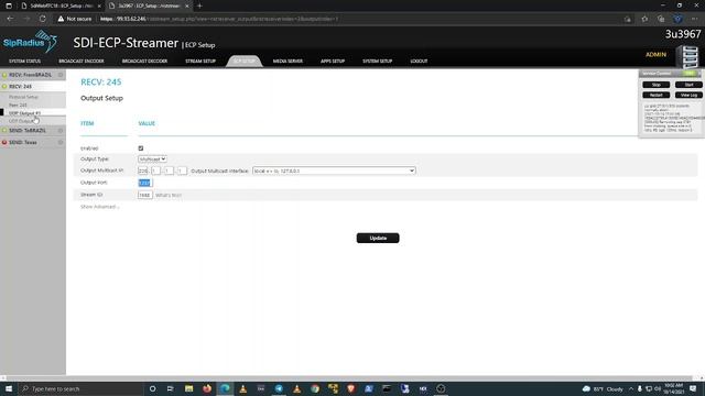 ECP Test Using 2 UDP as Input Main Profile Receiver Listening смотреть онлайн