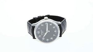 Tissot Gent XL Black Leather Black Dial T116.410.16.057.00 Zegarek / Watch 360