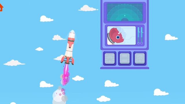 Строим космический корабль и запускаем динозаврика в космос смотреть онлайн