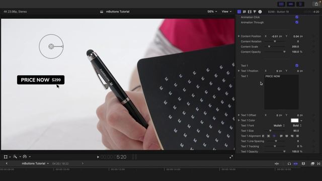 mButtons Tutorial —  How to add irresistible, must-click buttons to your edits — MotionVFX