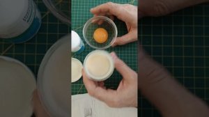 Желток с перкисью - для яичной темперы... #art, #творчество, #tempera