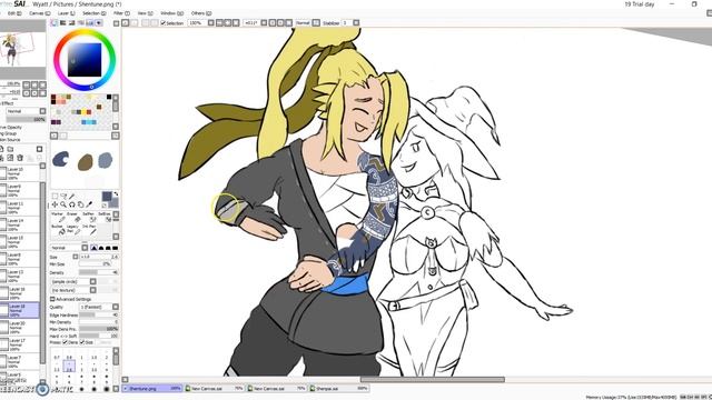 Shenpai x Neptune speed art