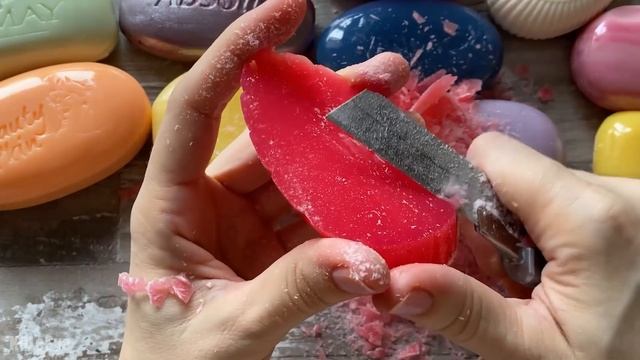 ASMR SOAP| One hour of cutting glycerine soap| Час резки глицеринового мыла смотреть онлайн