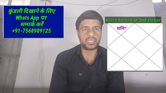 Retro Saturn in 2nd House( वक्री शनि दूसरे भाव में होने पर ) смотреть онлайн
