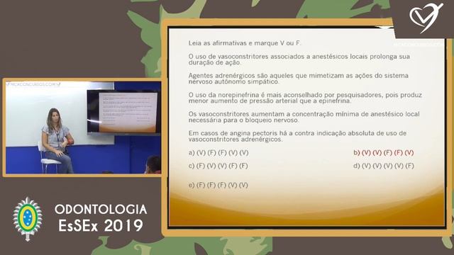Odontologia Exército - Farmacologia - Concurso Público EsSEx