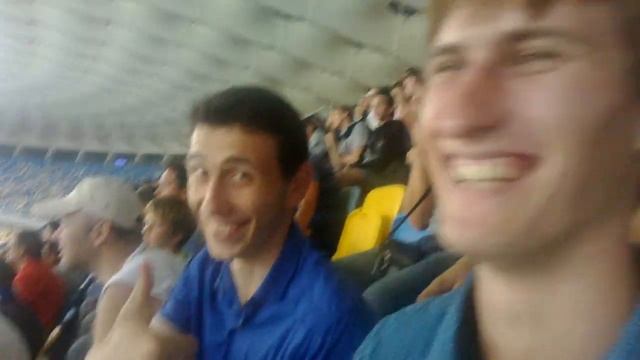 Лучший мотиватор - Объединенный турнир 30.06.13 веселый болельщик на трибунах