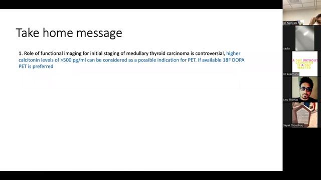 Role of PET CT  radionuclide therapy for  Medullary Thyroid carcinoma- Dr Sayak Choudhury