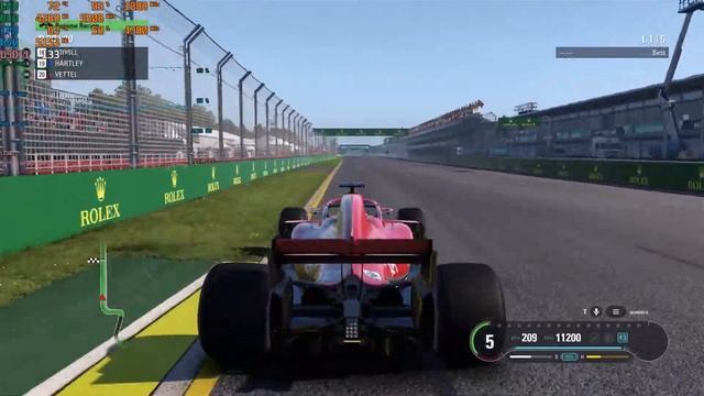 F1 2018 Performance Test ultra High i7 2600k & 1080 Ti смотреть онлайн