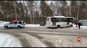 В Челябинской области  госавтоинспекторы пришли на помощь водителю автобуса