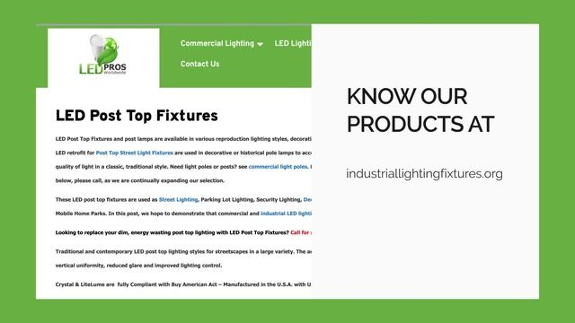 LED pros Worlwide l Post Top light and Explosion Proof lighting. смотреть онлайн