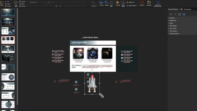 Free PowerPoint template & tutorial - Astronomy template